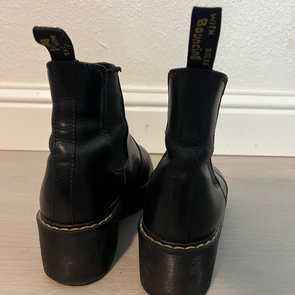 ROMETTY WYOMING LEATHER PLATFORM CHELSEA BOOTS - Picture 5 of 12